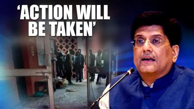 Appropriate action will be taken, says Piyush Goyal on JNU violence Piyush Goyal