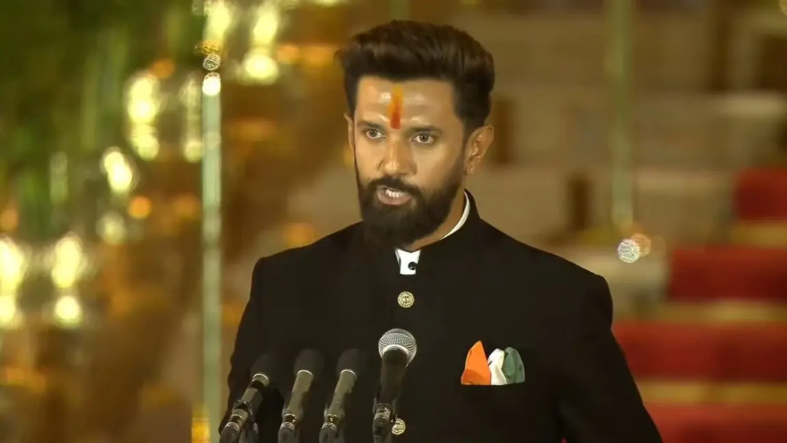 Chirag Paswan, Whose Party Scored 5/5 in Bihar Battle Takes Oath as Cabinet Minister in Modi 3.0 Chirag Paswan