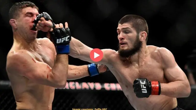 Khabib Nurmagomedov became the UFC lightweight champion on this day in 2018: Watch video Khabib Nurmagomedov