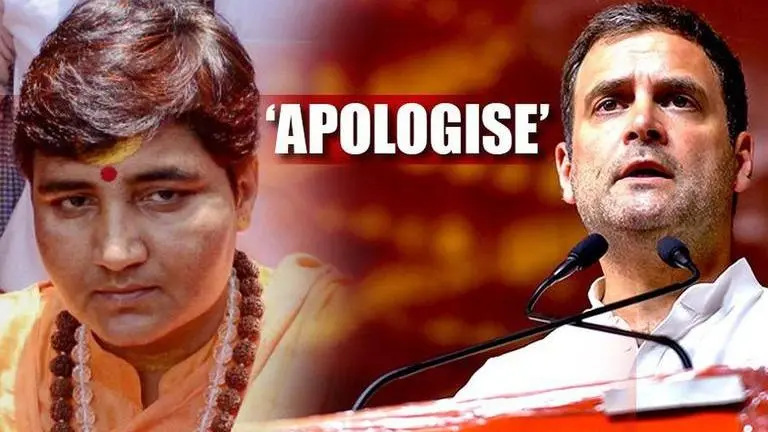 Now, Rahul Gandhi's remark on Sadhvi Pragya triggers ruckus; BJP demands apology Sadhvi Pragya