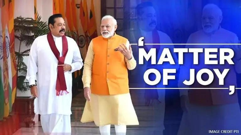 PM Modi holds bilateral talks with Sri Lankan counterpart Mahinda Rajapaksa PM Modi