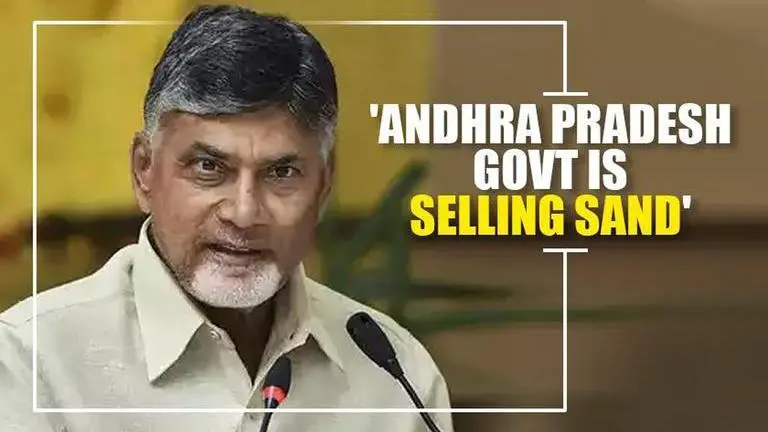 Naidu: AP govt sells sand to other states creating artificial scarcity Chandrababu Naidu