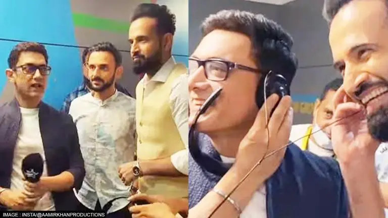 IPL 2022 Finals: Watch Aamir Khan's 'fun & madness' with Irfan Pathan & others in BTS clip IPL 2022