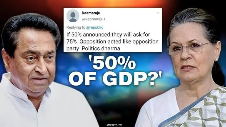 MP Congress demanding Covid package worth 50% of India's total GDP infuriates netizens MP Congress