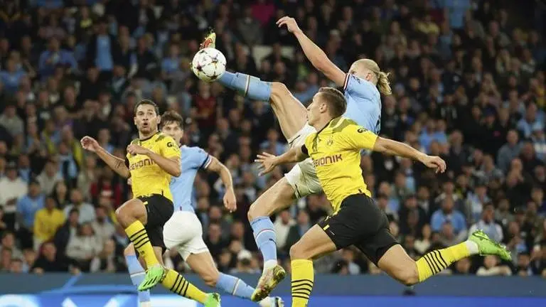Erling Haaland leaps into air, jabs ball in with never-seen-before karate kick: Watch Erling Haaland