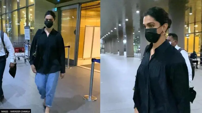 Deepika Padukone aces the airport look as she arrives in a casual outfit; see pics Deepika Padukone