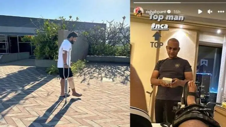Rishabh Pant starts rehab at NCA Bangalore, shares update on his recovery Rishabh Pant