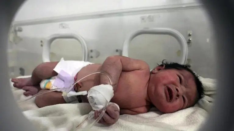 A child born in the rubble of earthquake in Syria named Aya Syria earthquake