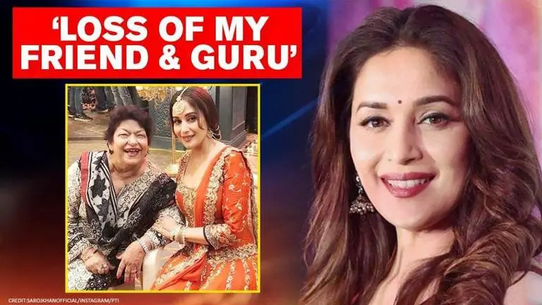 'I will miss you': Madhuri Dixit Nene remembers her 'guru' Saroj Khan, pens heartfelt note saroj khan's death