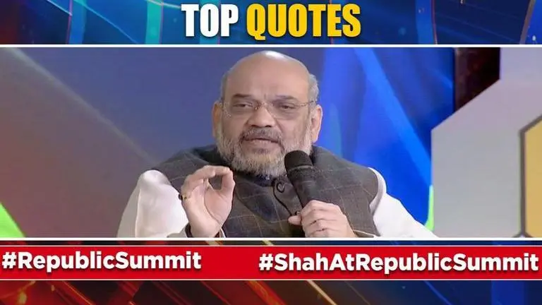 Maharashtra, Ayodhya, Article 370, NRC & more: Amit Shah's top quotes at Republic Summit Amit
