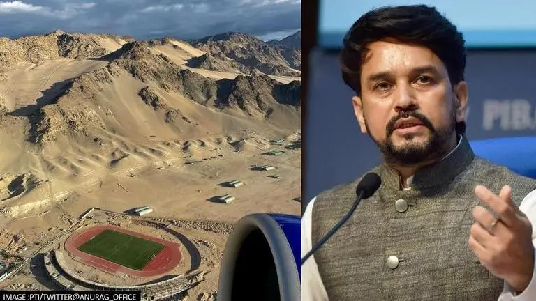 Anurag Thakur Leh Football Stadium