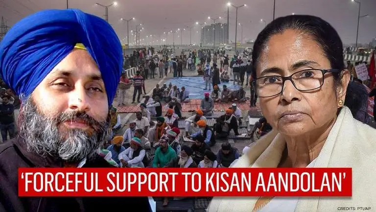 Sukhbir Badal thanks Mamata Banerjee for backing farmers' stir; talks up 'SAD-TMC support' Mamta Banerjee