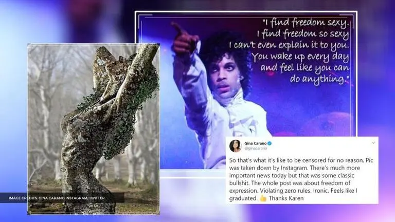 Gina Carano slams Instagram for taking down nude photo with 'Censored for no reason' claim gina carano