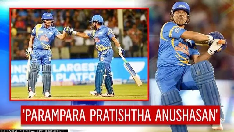 Sehwag unleashes carnage at RSWS, relishes return with Sachin Tendulkar; fans go bonkers Sehwag