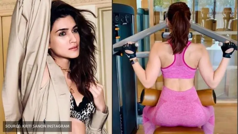 Kriti Sanon gives fans a peek into her 'back & biceps' workout session on a Sunday; watch Kriti Sanon
