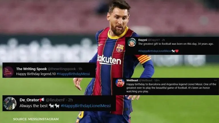 Lionel Messi's birthday: Fans flood social media to wish football legend on 34th birthday Lionel Messi birthday