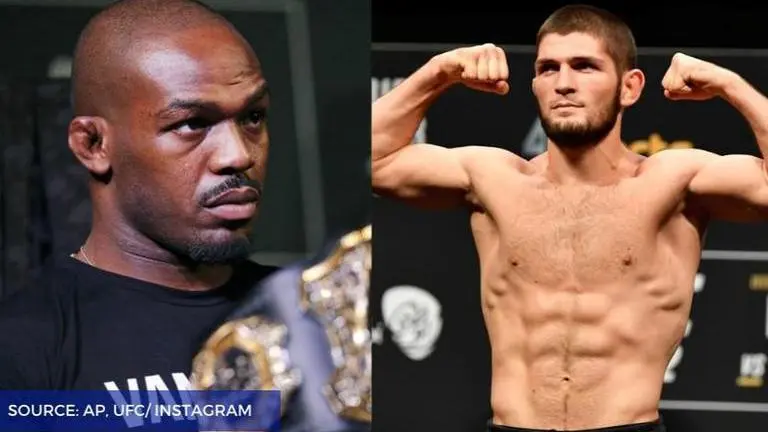 Jon Jones reacts to Khabib Nurmagomedov becoming top P4P fighter: “This is No 1 bulls**t” Jon Jones and Khabib Nurmagomedov