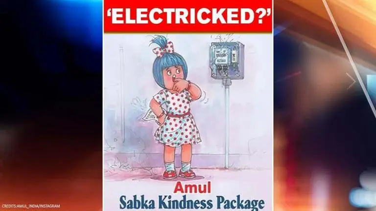 Amul girl also flummoxed by Mumbai electricity bills; lampoons BEST & asks 'Electricked?' Amul takes a dig at BEST bills, asks users if they were 'eletricked'