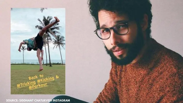 Siddhant Chaturvedi shares a pic of doing a cartwheel as he enjoys his Goa vacation Siddhant Chaturvedi