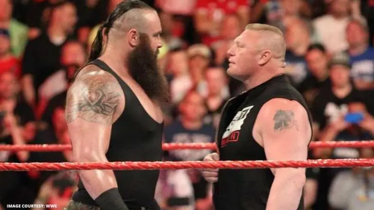 Braun Strowman remembers the time Brock Lesnar actually punched him in the face Braun Strowman and Brock Lesnar
