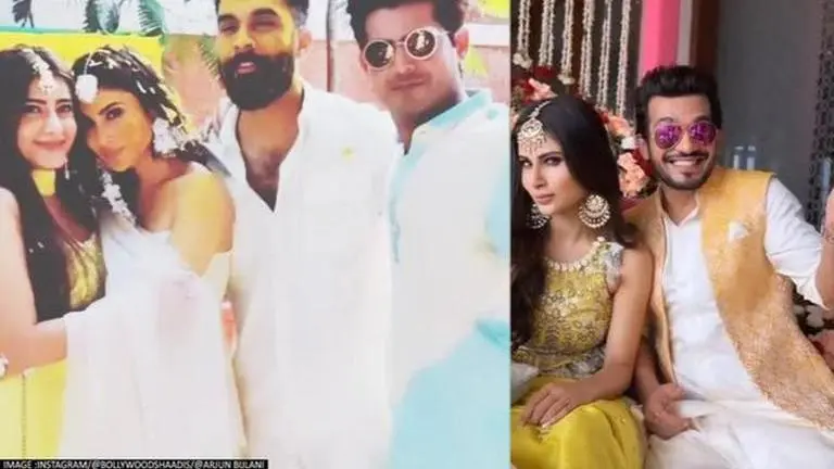 Mouni Roy dazzles in yellow as she kickstarts wedding festivities with Suraj Nambaiur; See mouni roy