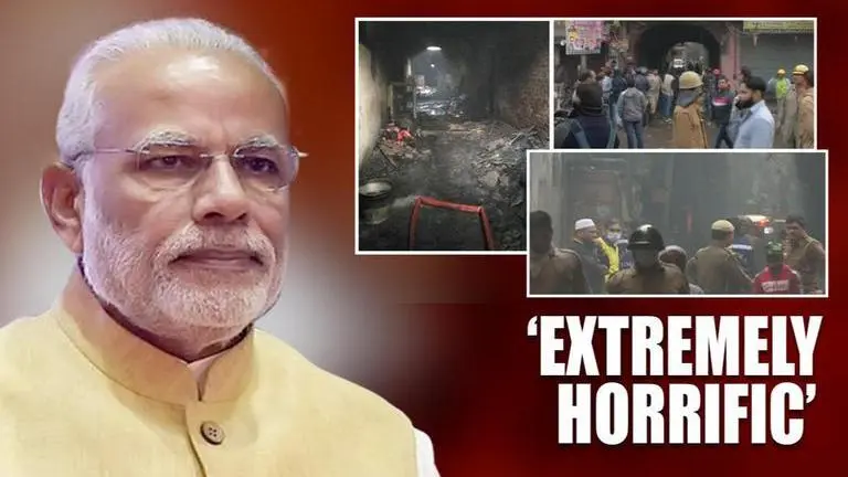 Delhi Fire: PM Modi describes incident as 'horrific', wishes quick recovery to injured Delhi