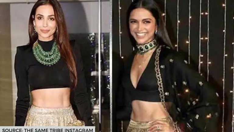 Malaika Arora or Deepika Padukone: Who aced the black and gold lehenga better? Malaika Arora