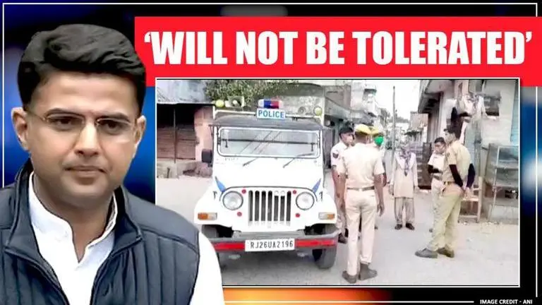 'Will not be tolerated': Rajasthan Dy CM Sachin Pilot condemns attack on policemen in Tonk Sachin Pilot