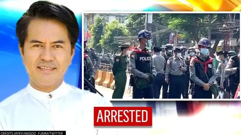 Myanmar police arrest actor Lu Min who was wanted under an anti-incitement law Myanmar