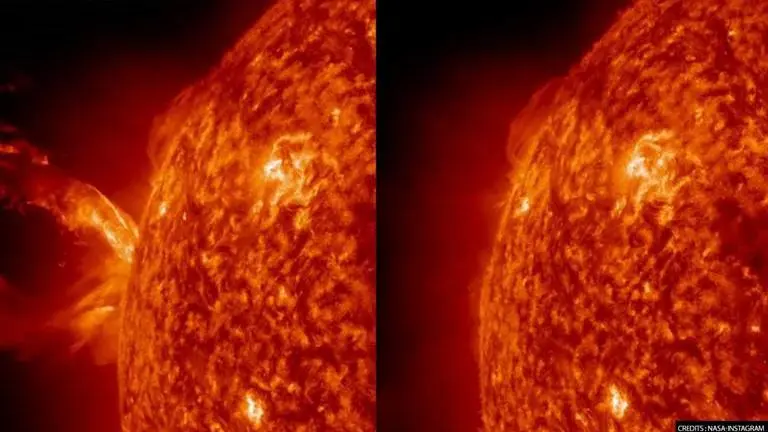 NASA shares staggering footage of 'Coronal Mass Ejection' on sun at 16,00,000 km per hour NASA
