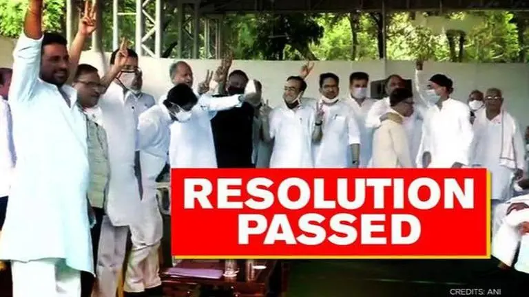 Rajasthan govt crisis: CLP reposes faith in Gehlot, sends veiled warning to Sachin Pilot Rajasthan govt crisis