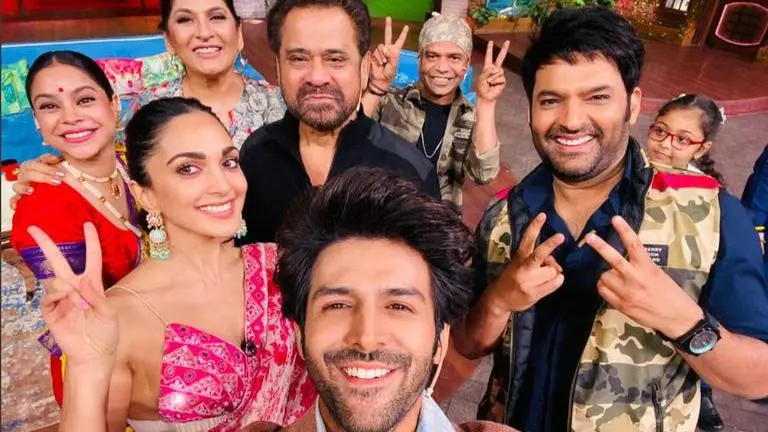 Kartik Aaryan promotes 'Bhool Bhulaiyaa 2' on 'TKSS' with Kiara, Rajpal Yadav & more kartik aaryan