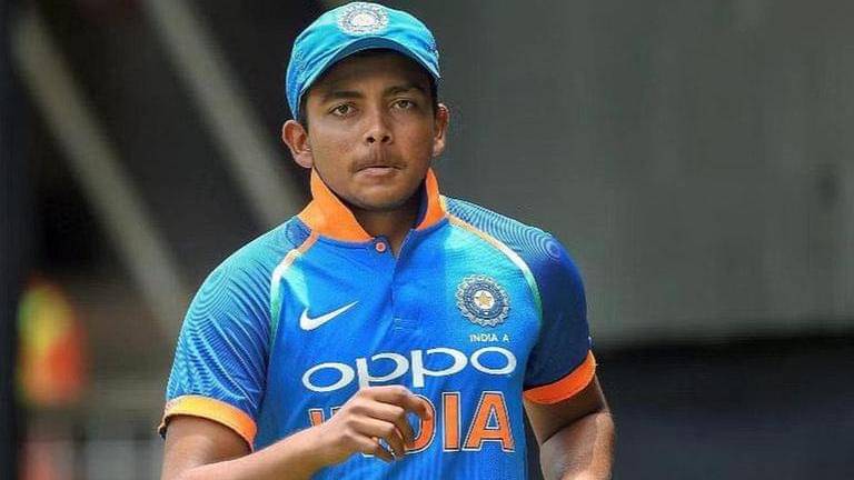 Prithvi shaw shares cryptic post after team india snub in t20is: 'hope you're watching'