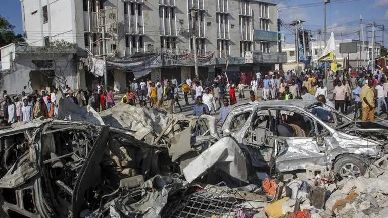 15 people killed in alleged suicide bombing at military base in Somalia's capital Somalia Suicide Bombing