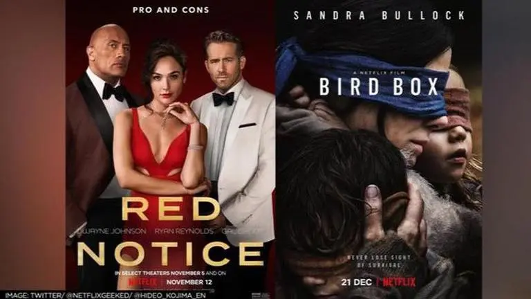 'Red Notice' dethrones 'Bird Box' to become Netflix's most-watched movie ever Red Notice