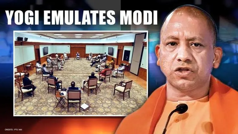 After PM Modi, Yogi Cabinet also practices social distancing in its meeting; visuals here Coronavirus