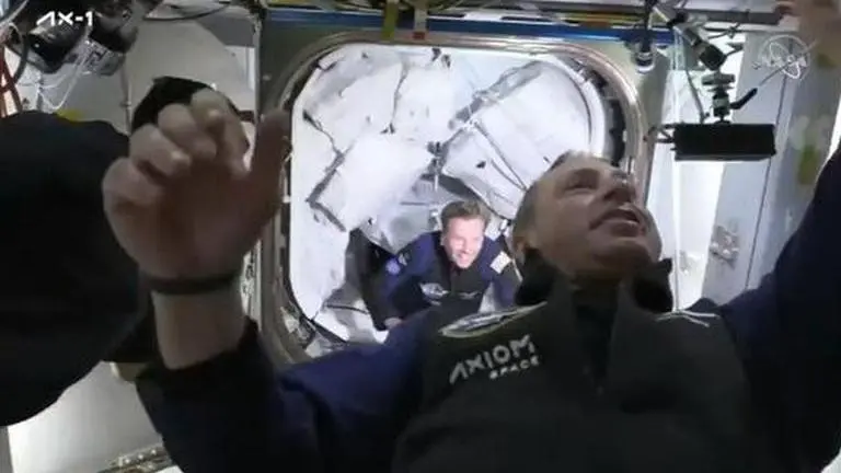 Axiom Space's commercial astronauts float into ISS after dramatic docking; Watch Axiom Space