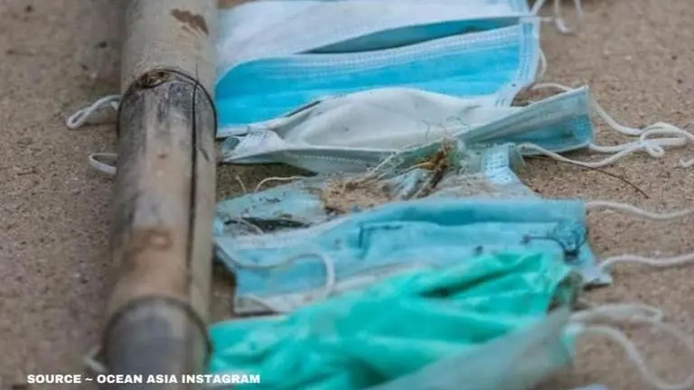 Coronavirus: Discarded safety face masks pollute Hong Kong's beaches coronavirus