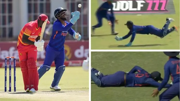 WATCH: Sanju Samson again takes a brilliant catch, netizens laud 'underrated wicketkeeper' Sanju Samson