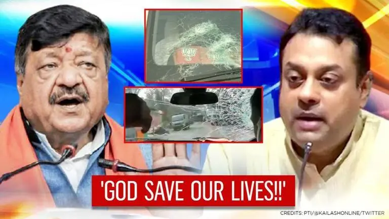 JP Nadda's Convoy attacked & Vijayvargiya's windows shattered; Shah dials West Bengal DGP JP Nadda