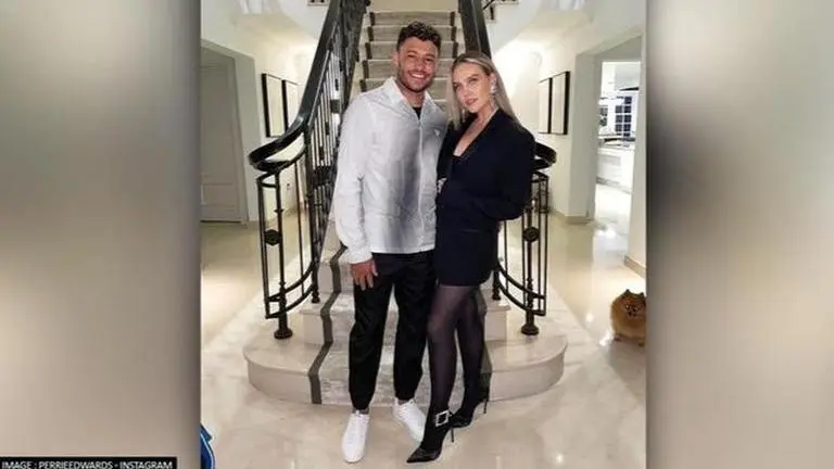 Perrie Edwards' beau Alex Oxlade Chamberlain shares unseen adorable pics with newborn son Perrie Edwards