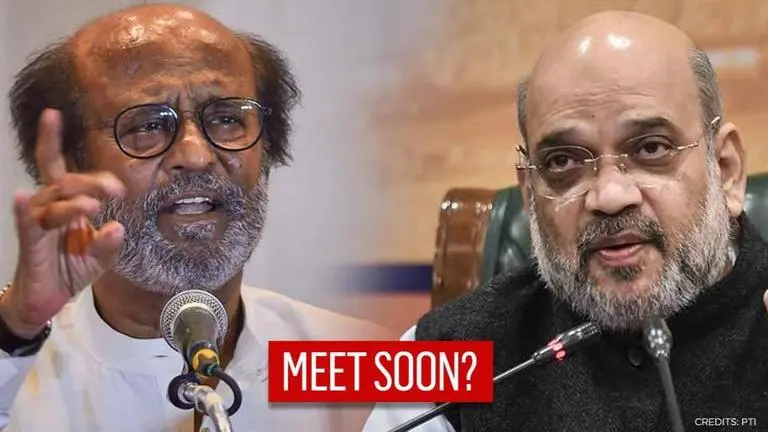 Amit Shah likely to meet Rajinikanth on Nov 21 Chennai visit in run up to Tamil Nadu polls Home Minister Amit Shah