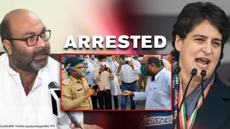 Priyanka Vadra aide Ajay Lallu arrested amid protest to let buses into UP from Rajasthan UP