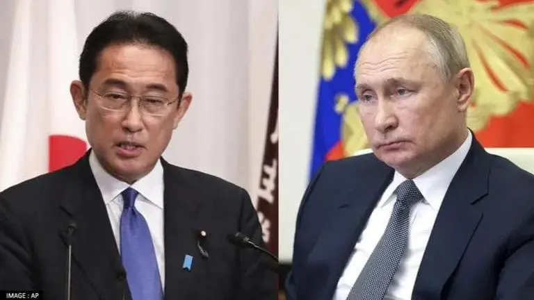 Fumio Kishida and Putin