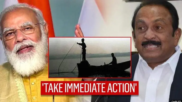 MDMK's Vaiko writes to PM Modi, seeks return of fishermen's seized boats from Sri Lanka MDMK Chief Vaiko write to PM Modi, seeks return fishermen's seized boats from Sri Lanka