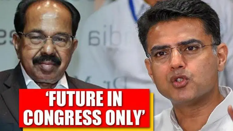 'If at all Sachin Pilot has a political future then it's in Congress': Veerappa Moily Veerappa Moily