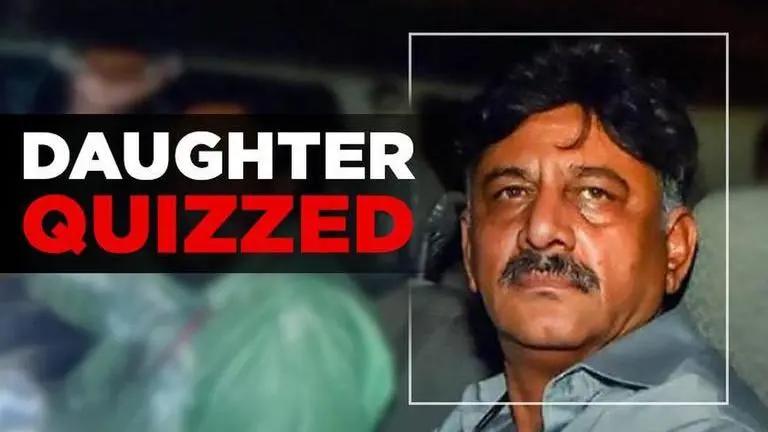 Shivakumar's daughter reaches ED office, quizzed about Singapore trip Shivakumar