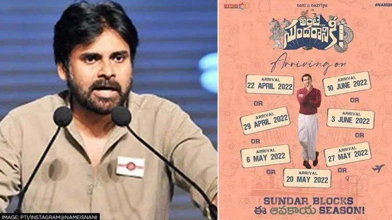 Pawan Kalyan to attend Nani's 'Ante Sundharaniki' pre-release event as chief guest: Report Pawan Kalyan