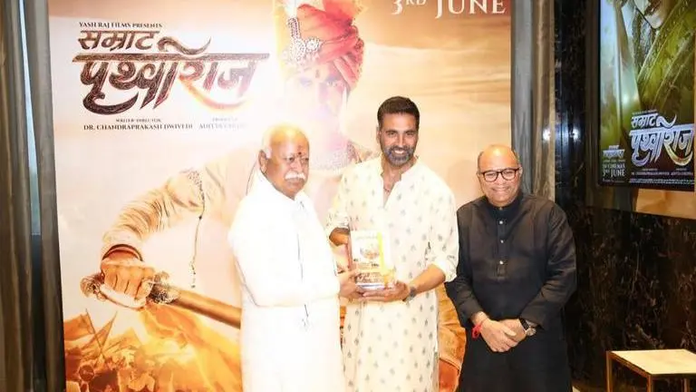 ‘Samrat Prithviraj puts us at par on the world stage of film-making': RSS's Mohan Bhagwat Samrat Prithviraj