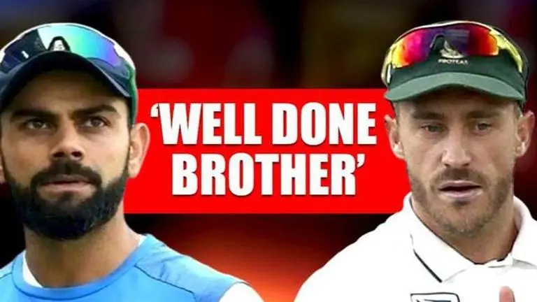 Virat Kohli lauds Faf du Plessis for his 'amazing work' amid COVID crisis Virat Kohli